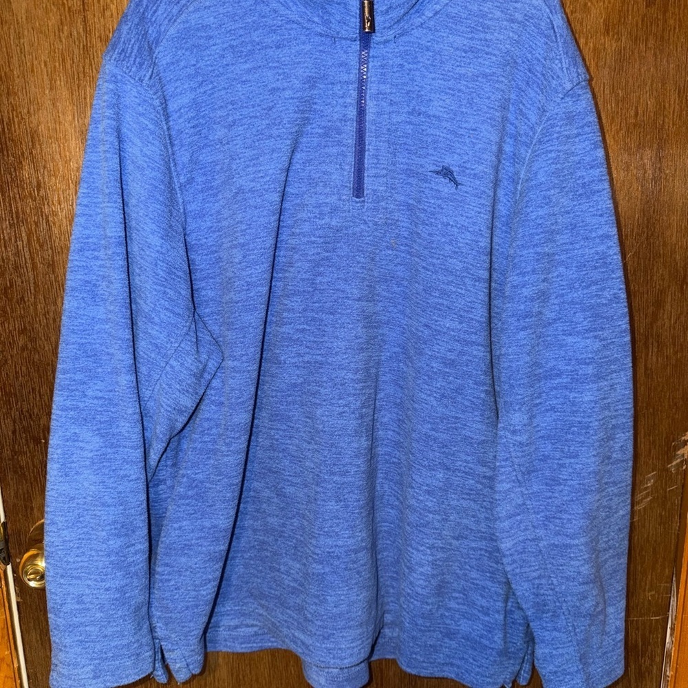 Tommy Bahama Cloud Peak Half Zip Pullover - Picture 2 of 7